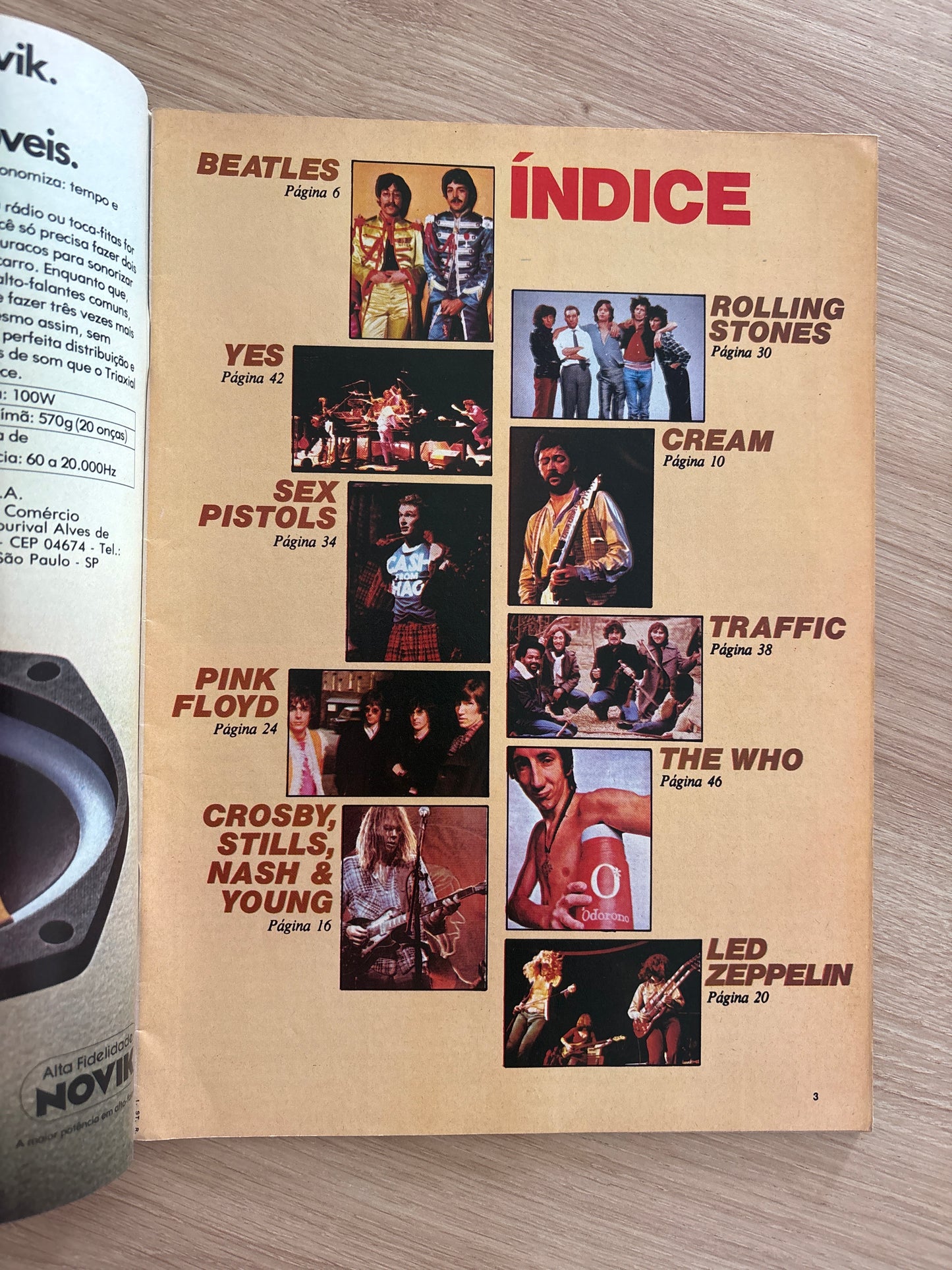 Revista As melhores bandas de rock