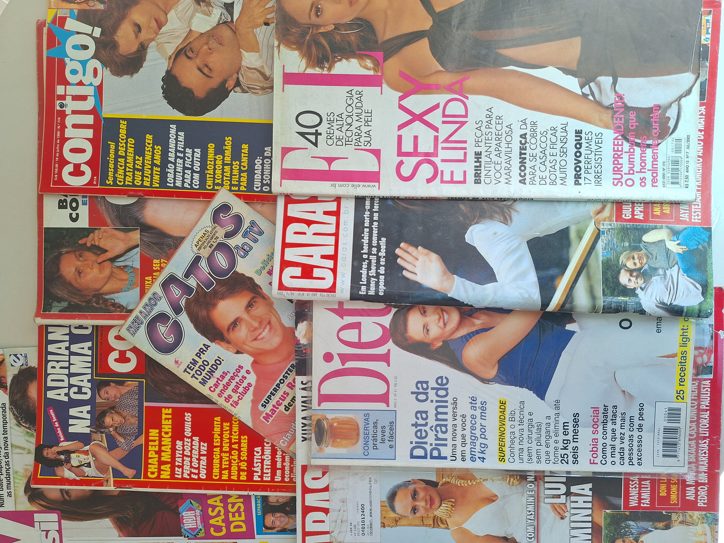 Lote com 9 revistas
