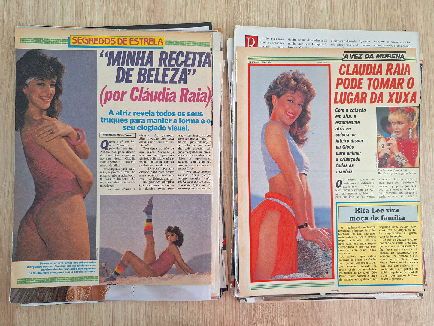 Claudia Raia Material de revistas