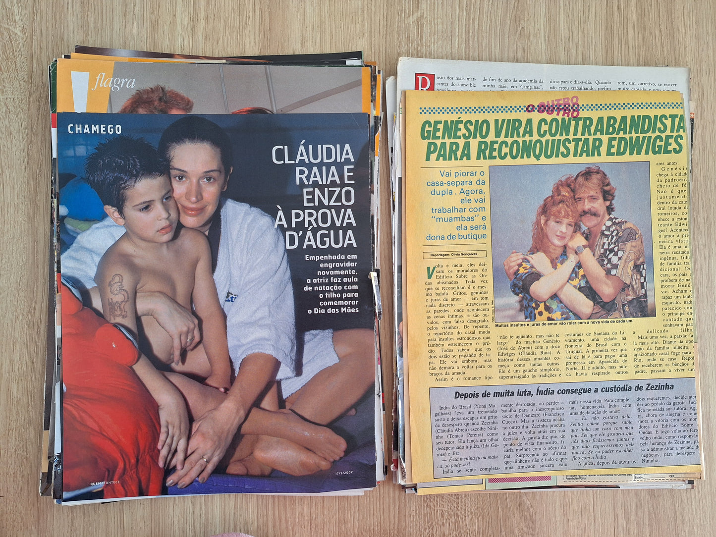 Claudia Raia Material de revistas