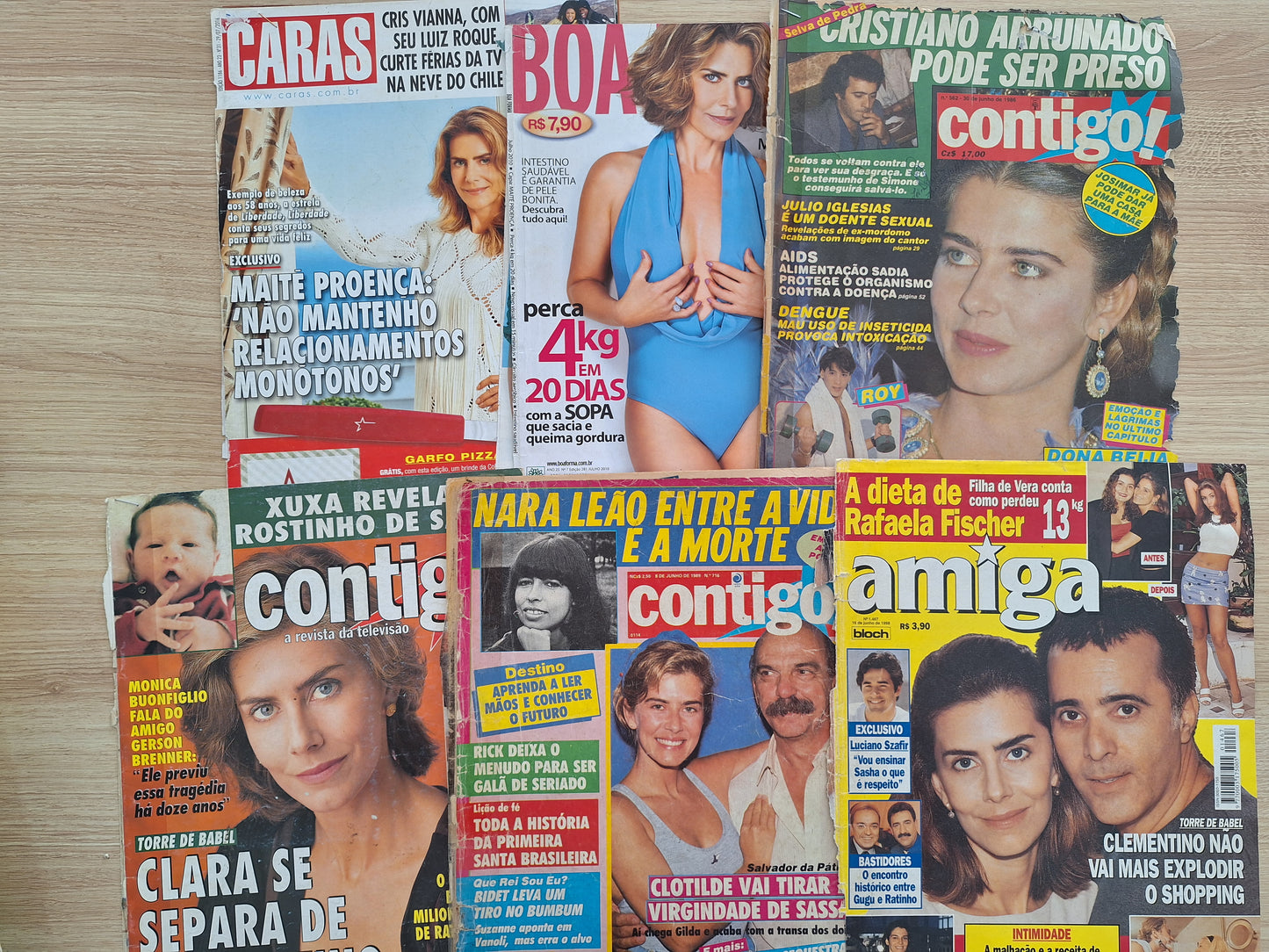Maitê Proença - Revistas capa+reportagem