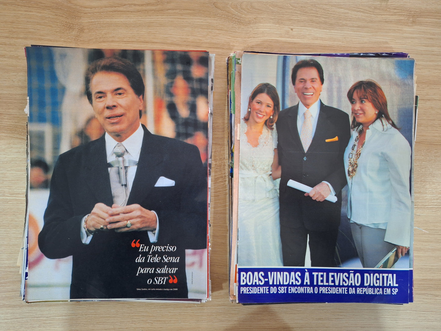Silvio Santos - Combo de material de revistas