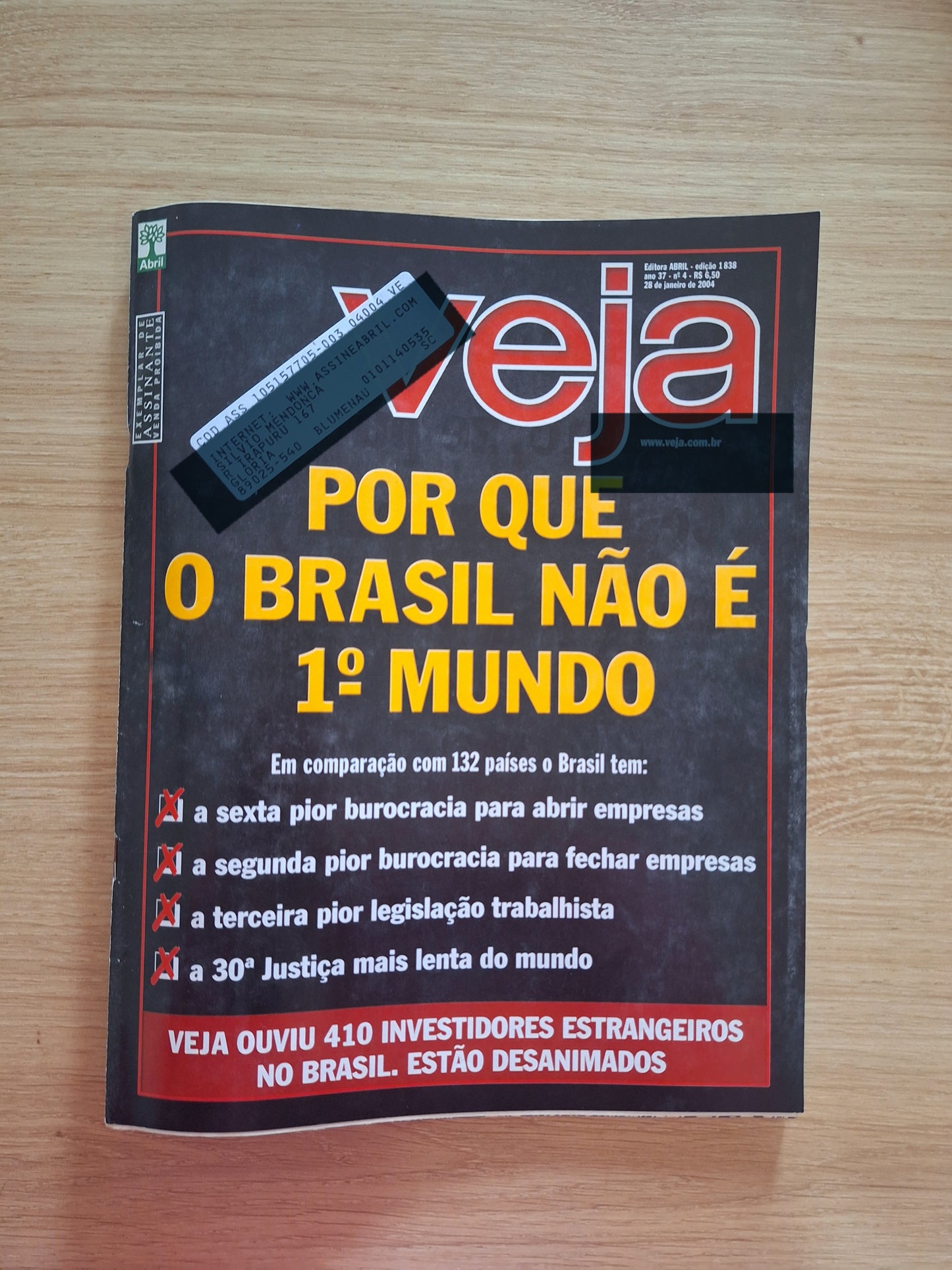 Revista Veja N° 1838