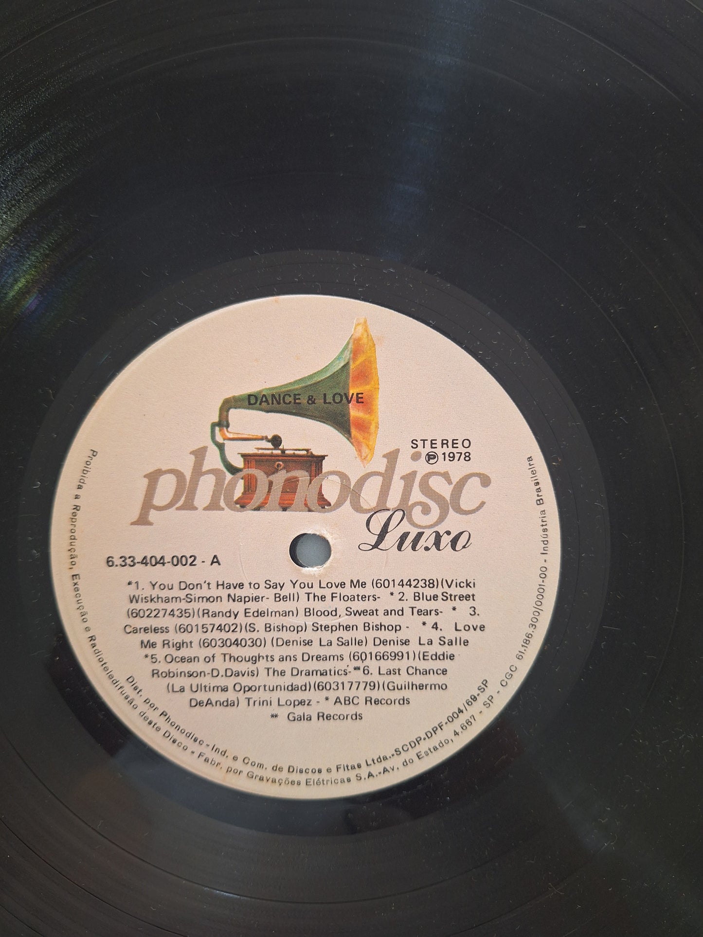 Lp Dance e Love 1978