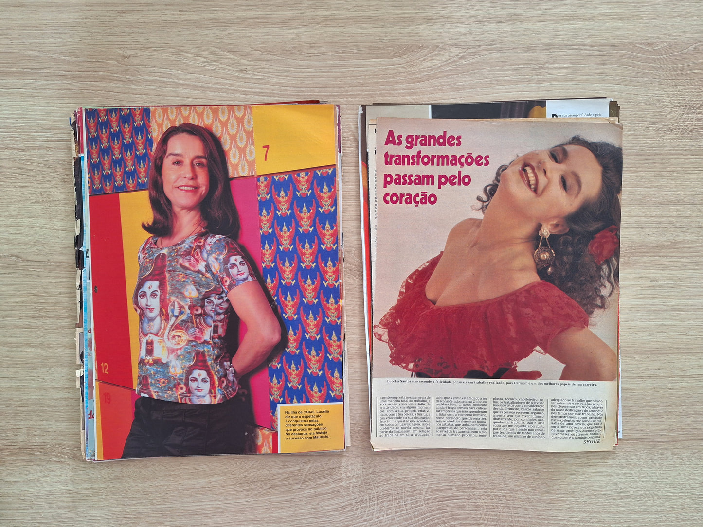 Lucélia Santos - Material de revistas variadas.