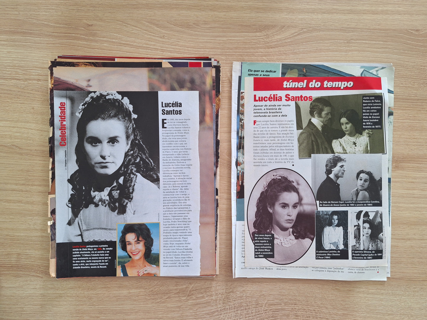 Lucélia Santos - Material de revistas variadas.