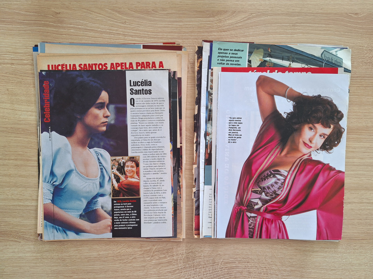 Lucélia Santos - Material de revistas variadas.