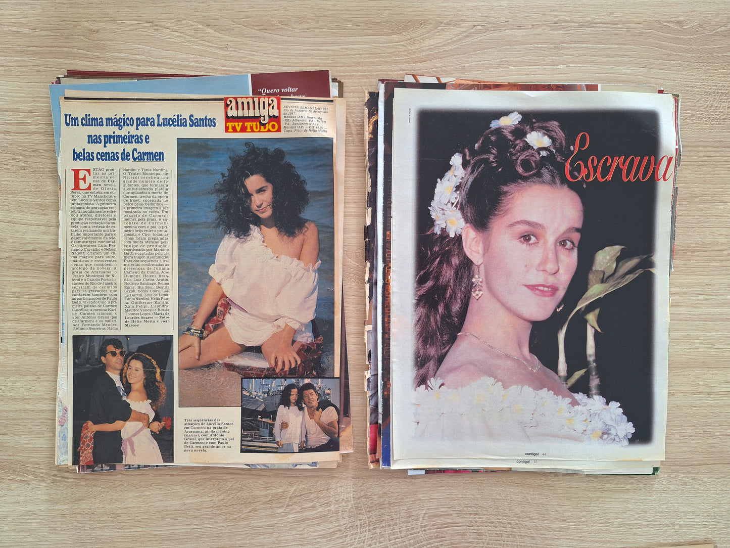 Lucélia Santos - Material de revistas variadas.