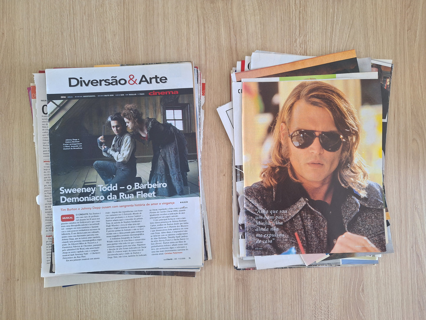 Johnny Depp - Material de revistas