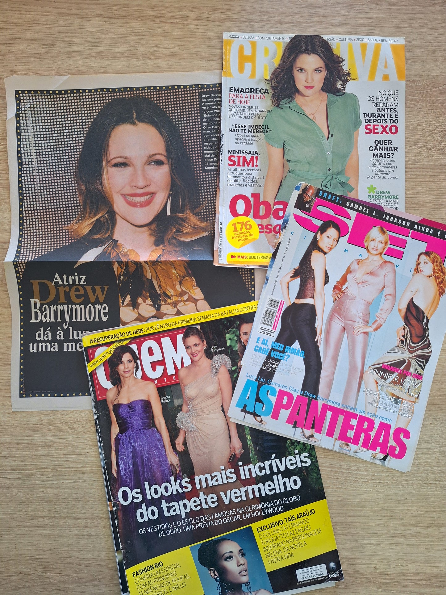 Drew Barrymore - Material de revistas