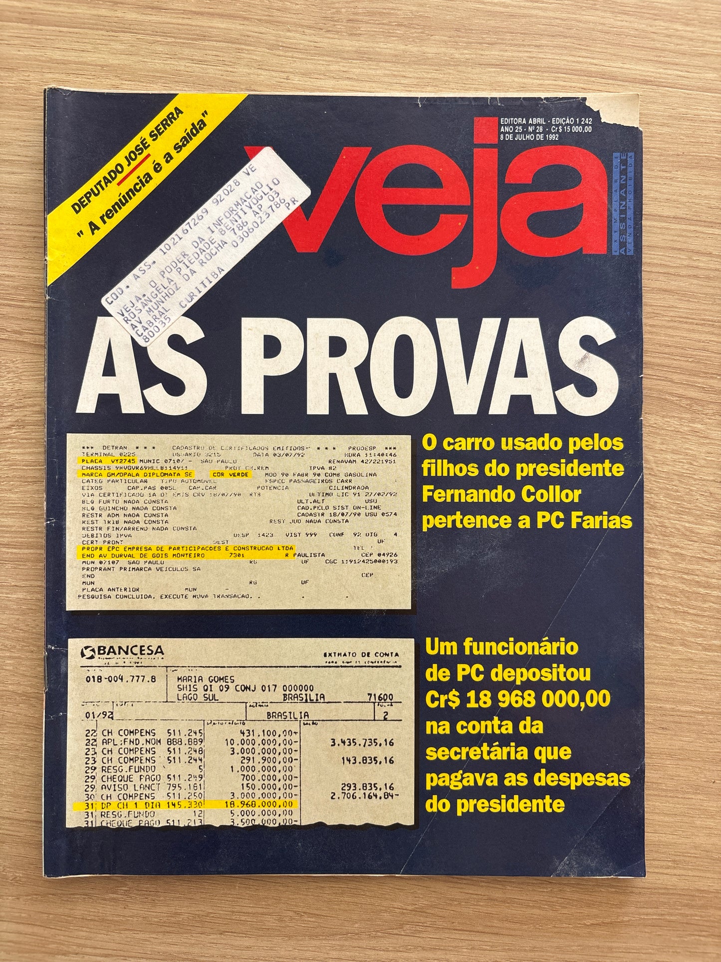 Revista Veja 1242 (1992)
