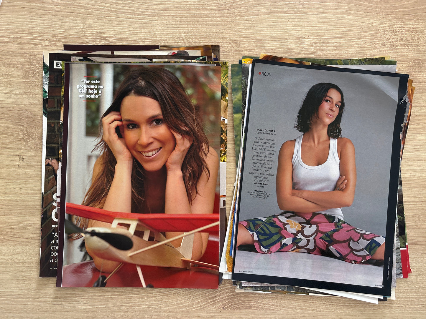 Sarah Oliveira - material avulso de revista