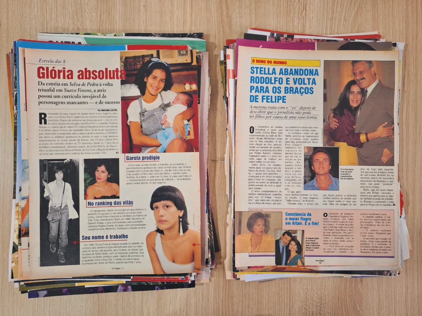 Glória Pires Material de revistas
