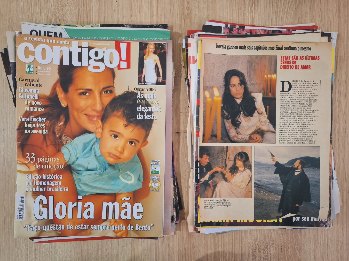 Glória Pires Material de revistas