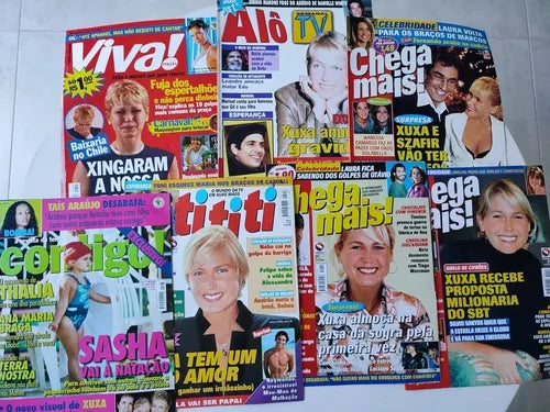 Lote Revistas Xuxa - Capa e Reportagem