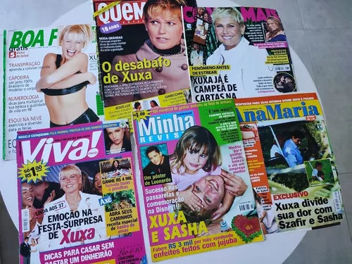 Lote Revistas Xuxa - Capa e Reportagem