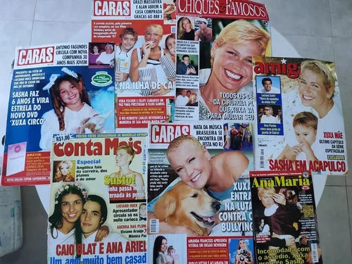 Lote Revistas Xuxa - Capa e Reportagem