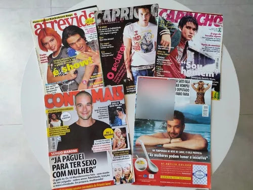 Materiais de Revista - Sérgio Marone - Caras, Contigo, Quem