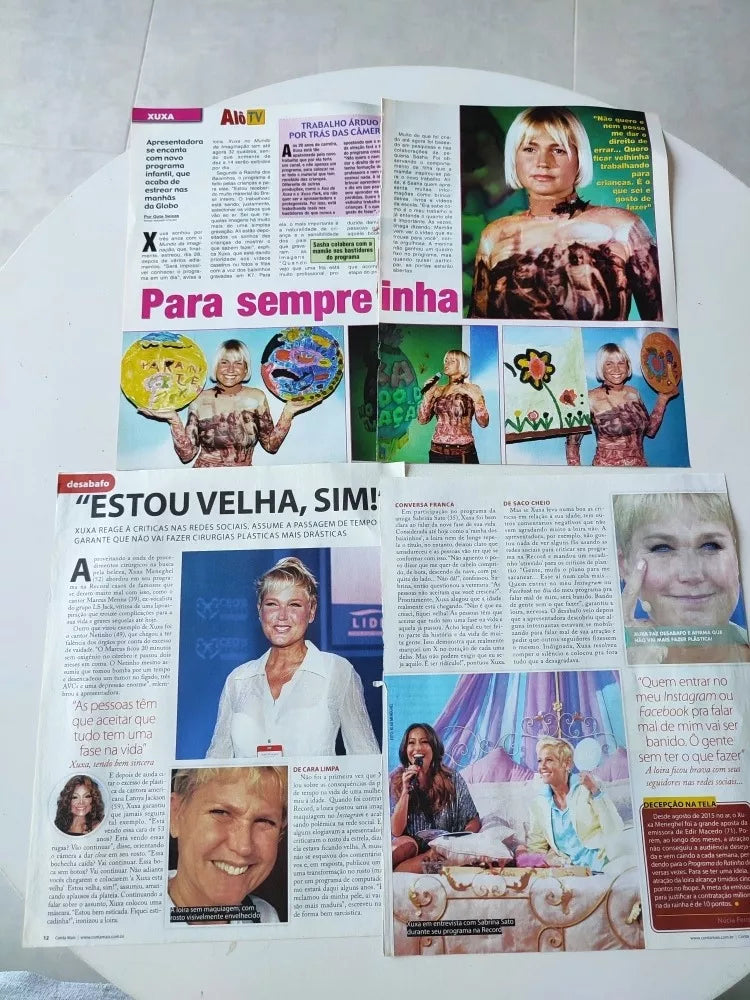 Materiais de Revista - Xuxa - Minha Novela, Tititi, Conta Mais 02