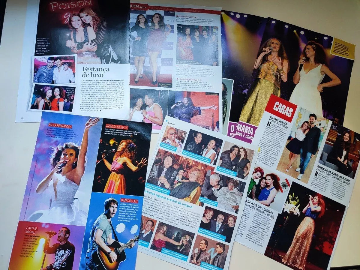 Materiais de Revista - Vanessa da Mata