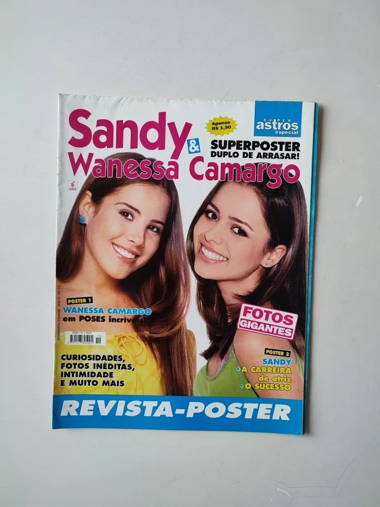 Revista Pôster Sandy e Wanessa Camargo