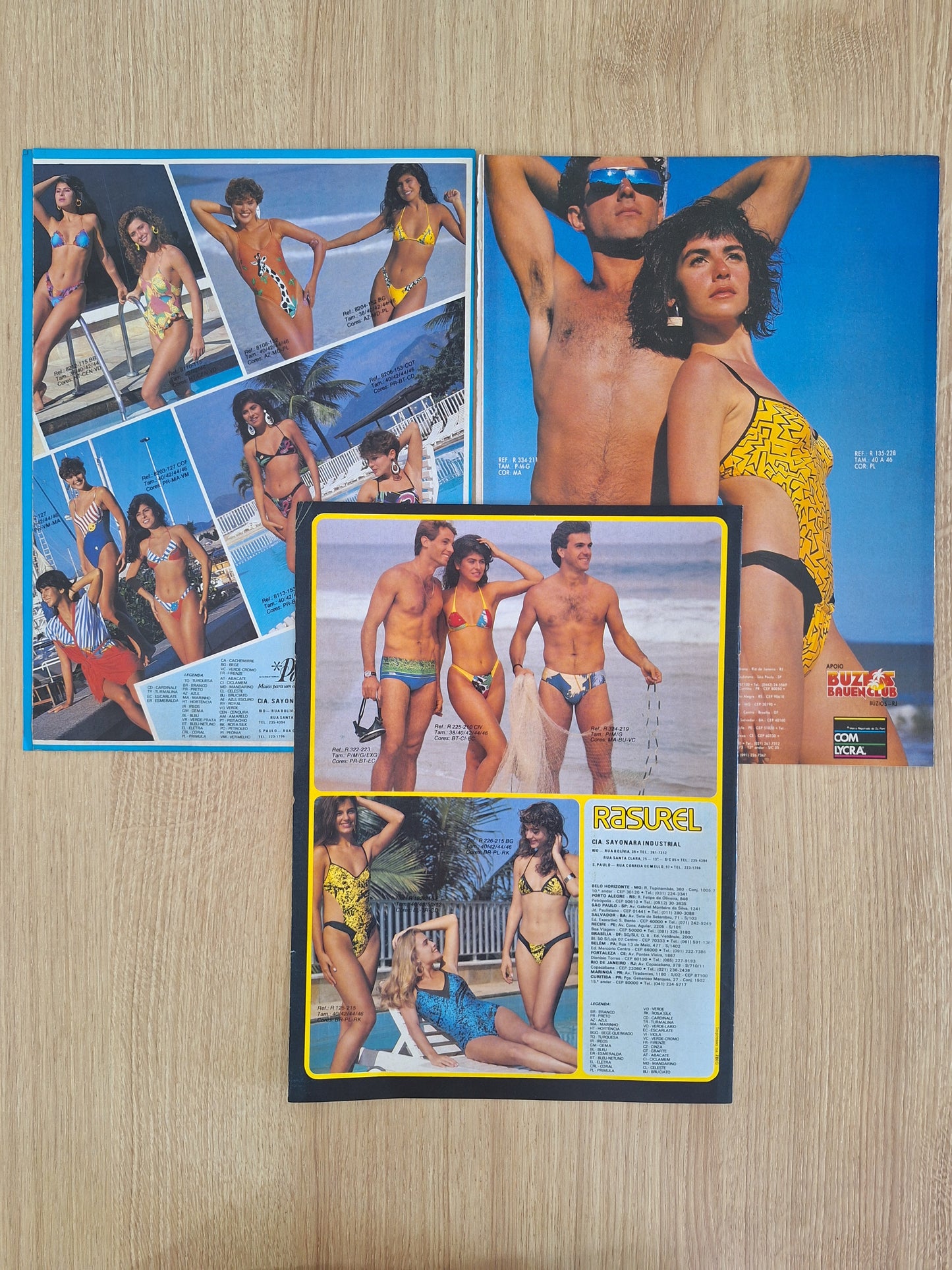 Catálogo moda praia anos 80