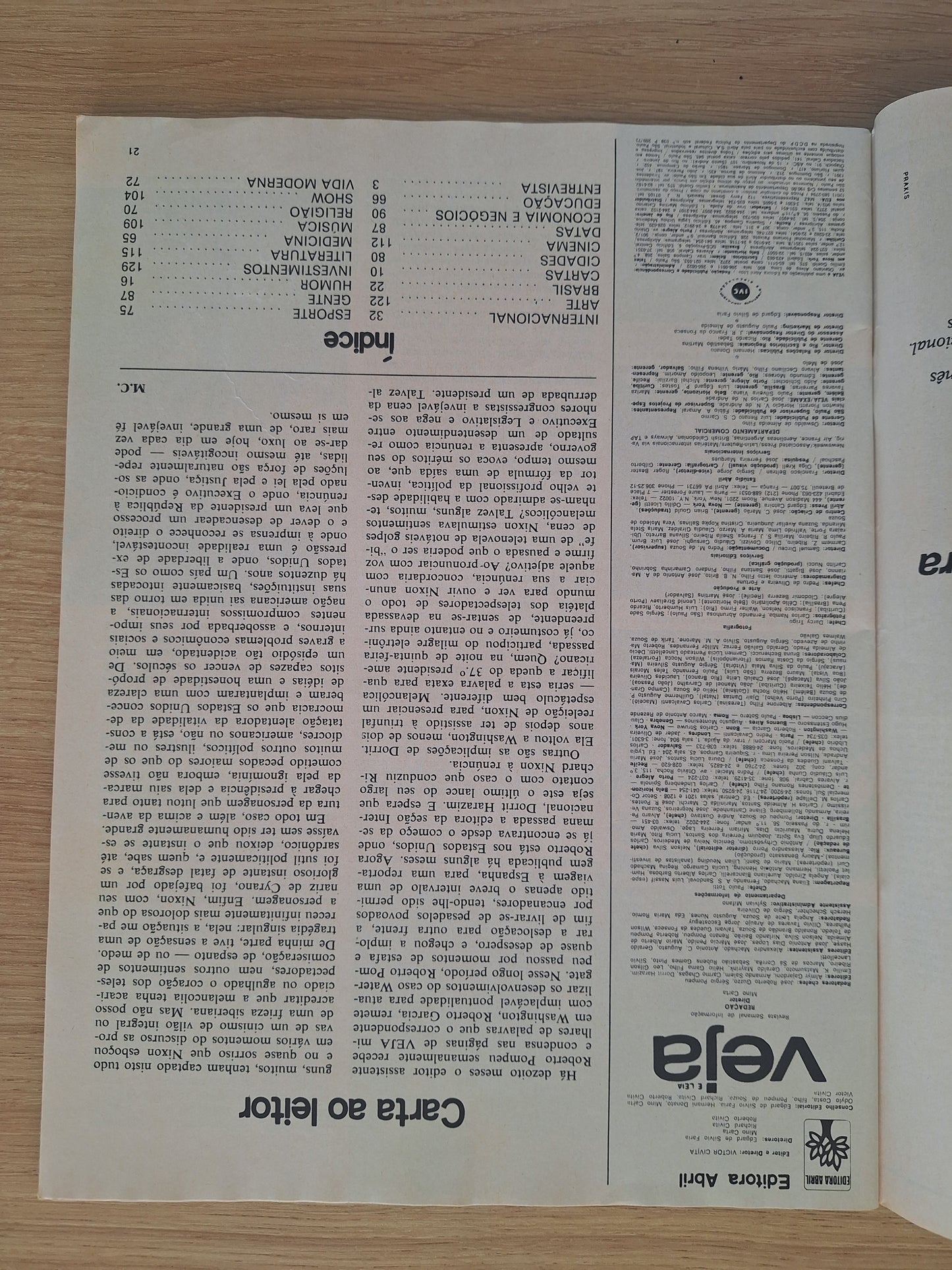 Revista Veja 310 (1974)