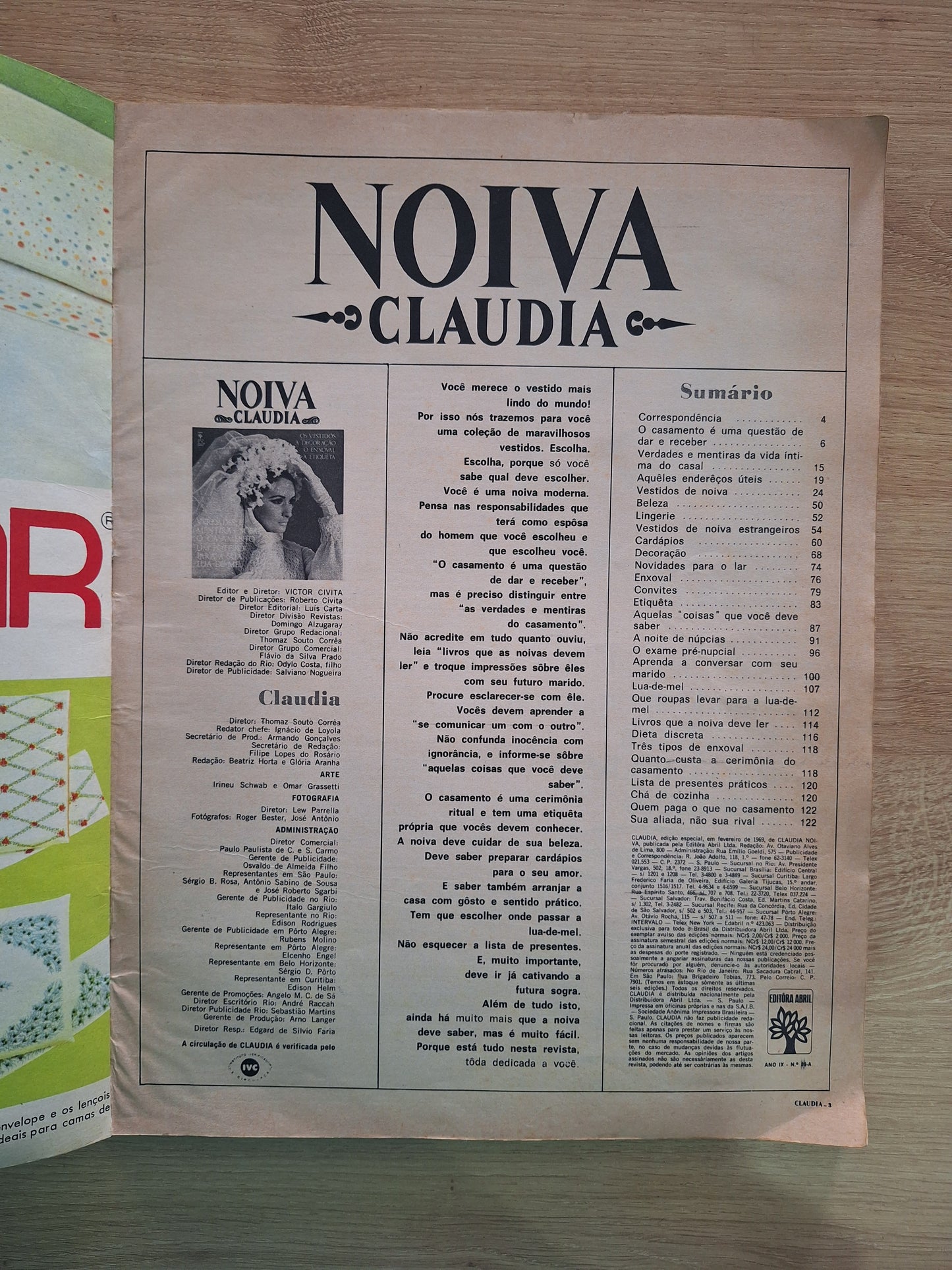 Revista Claudia Noiva 90 (1969)