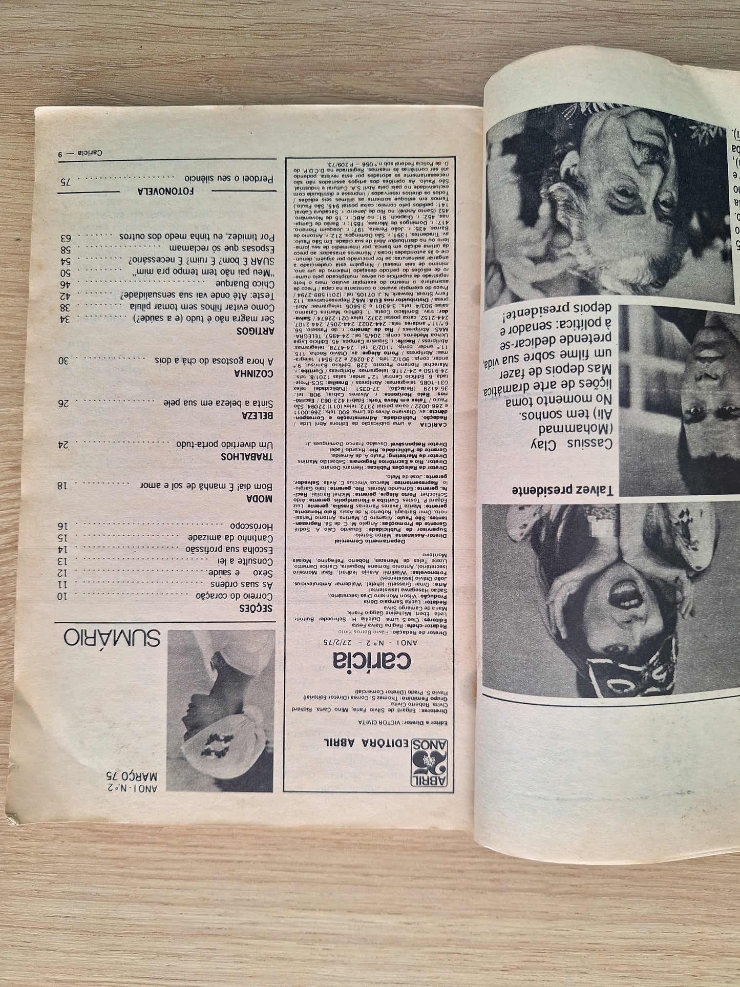 Revista Carícia 02 (1975)