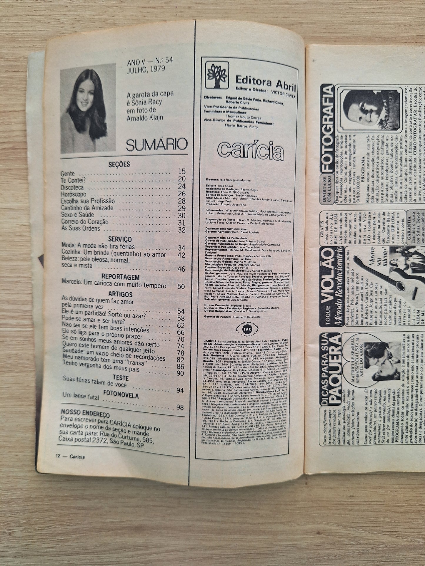 Revista Carícia Nº 54 (1979)