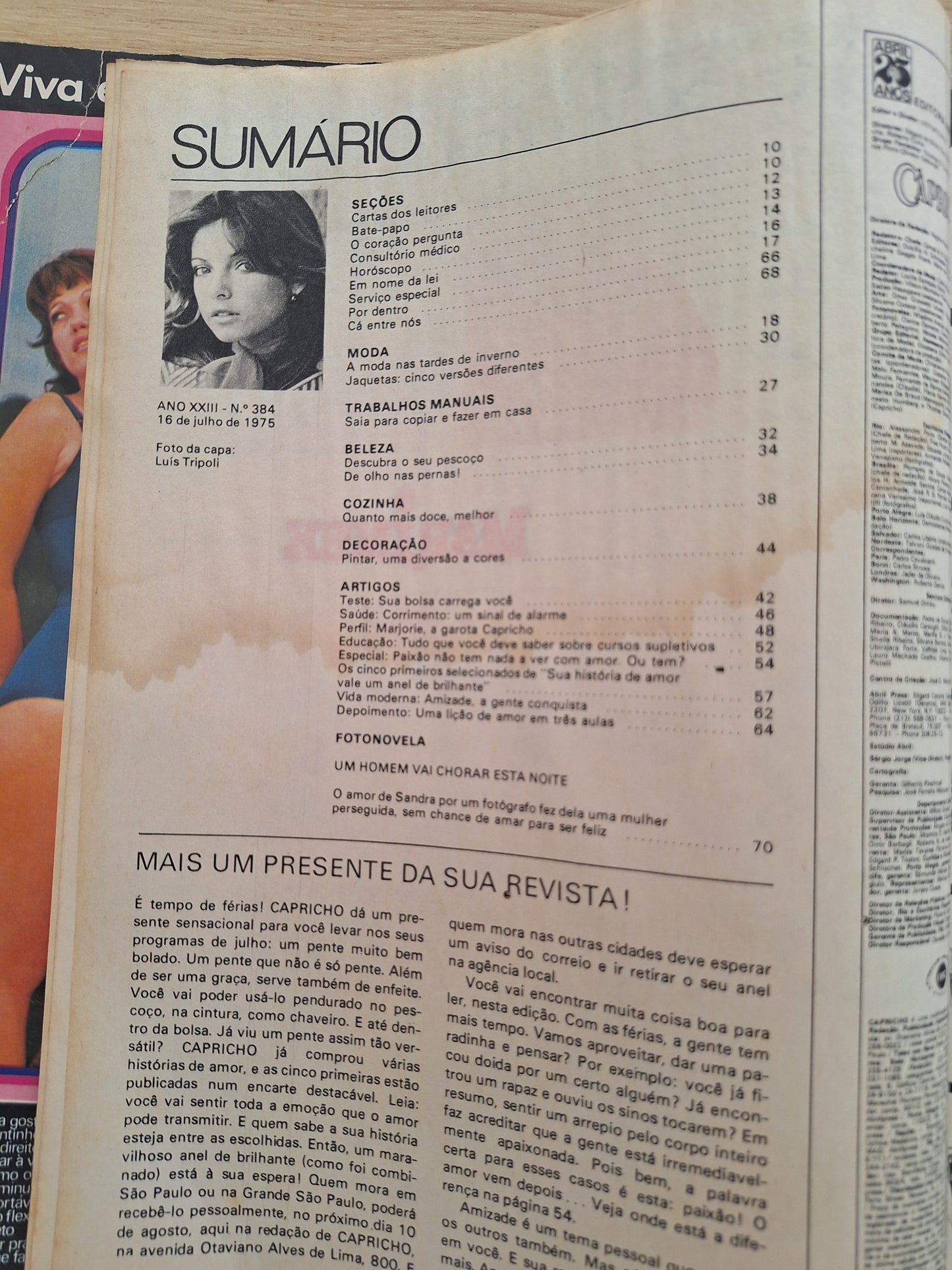 Revista Capricho 383