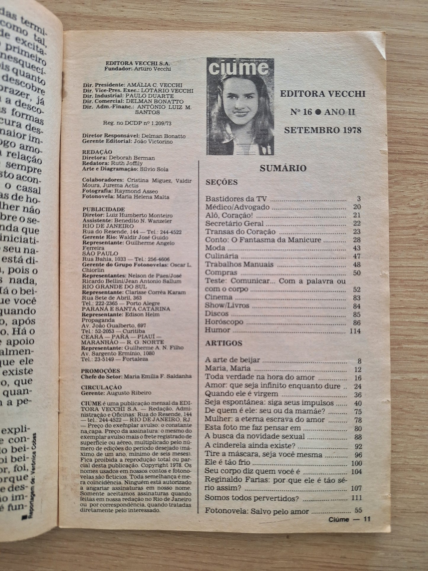 Revista Ciúme Nº 16 (1978)