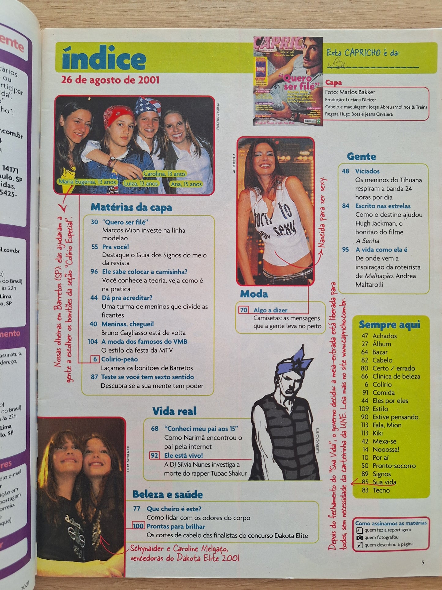 Revista Capricho 869 (2001)
