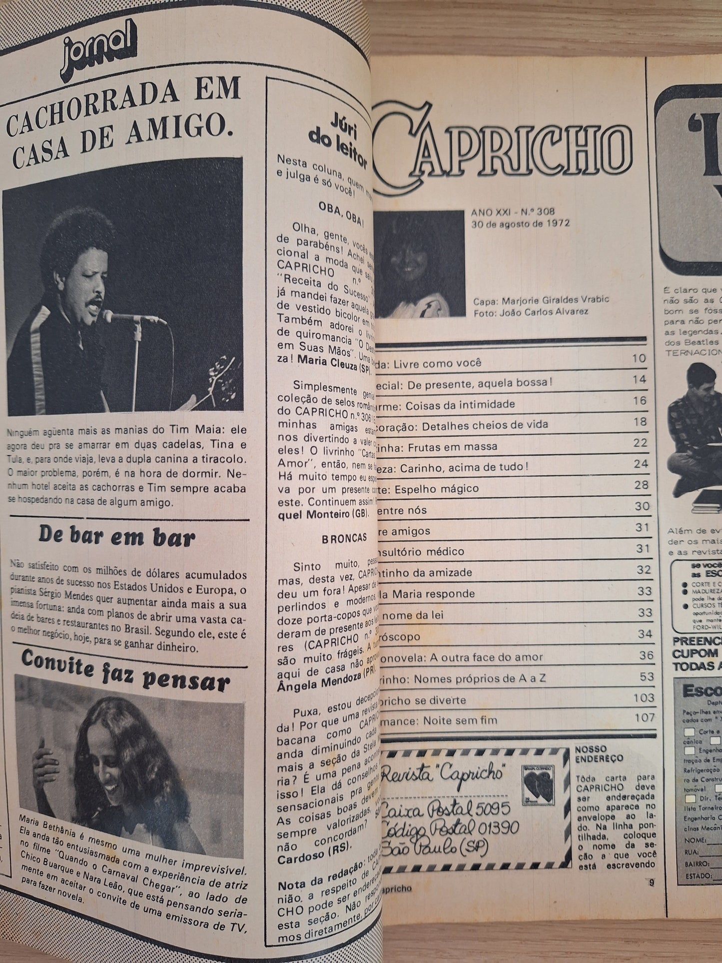 Revista Capricho 308 (1972)