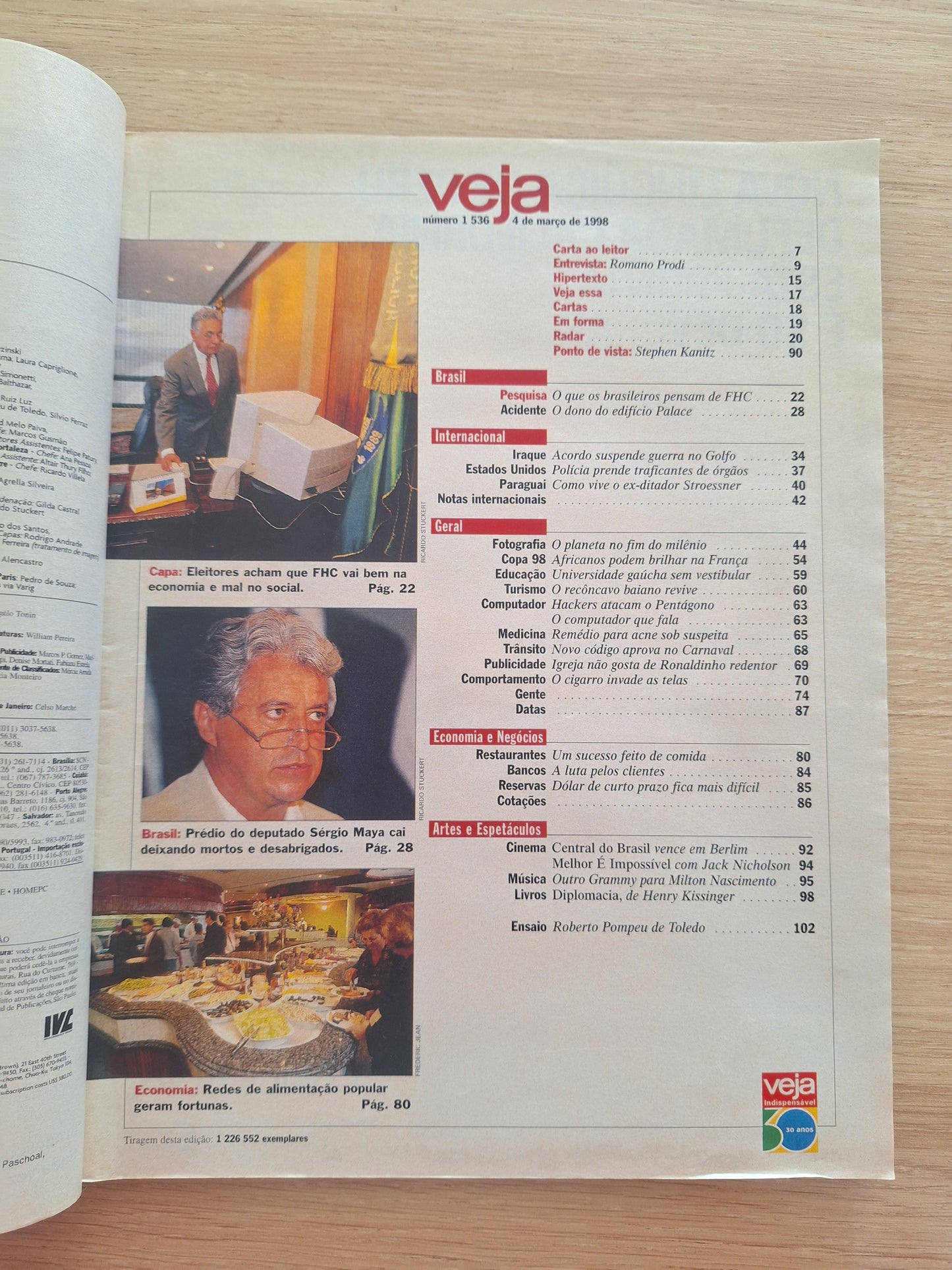 Revista Veja 1536 (1998)