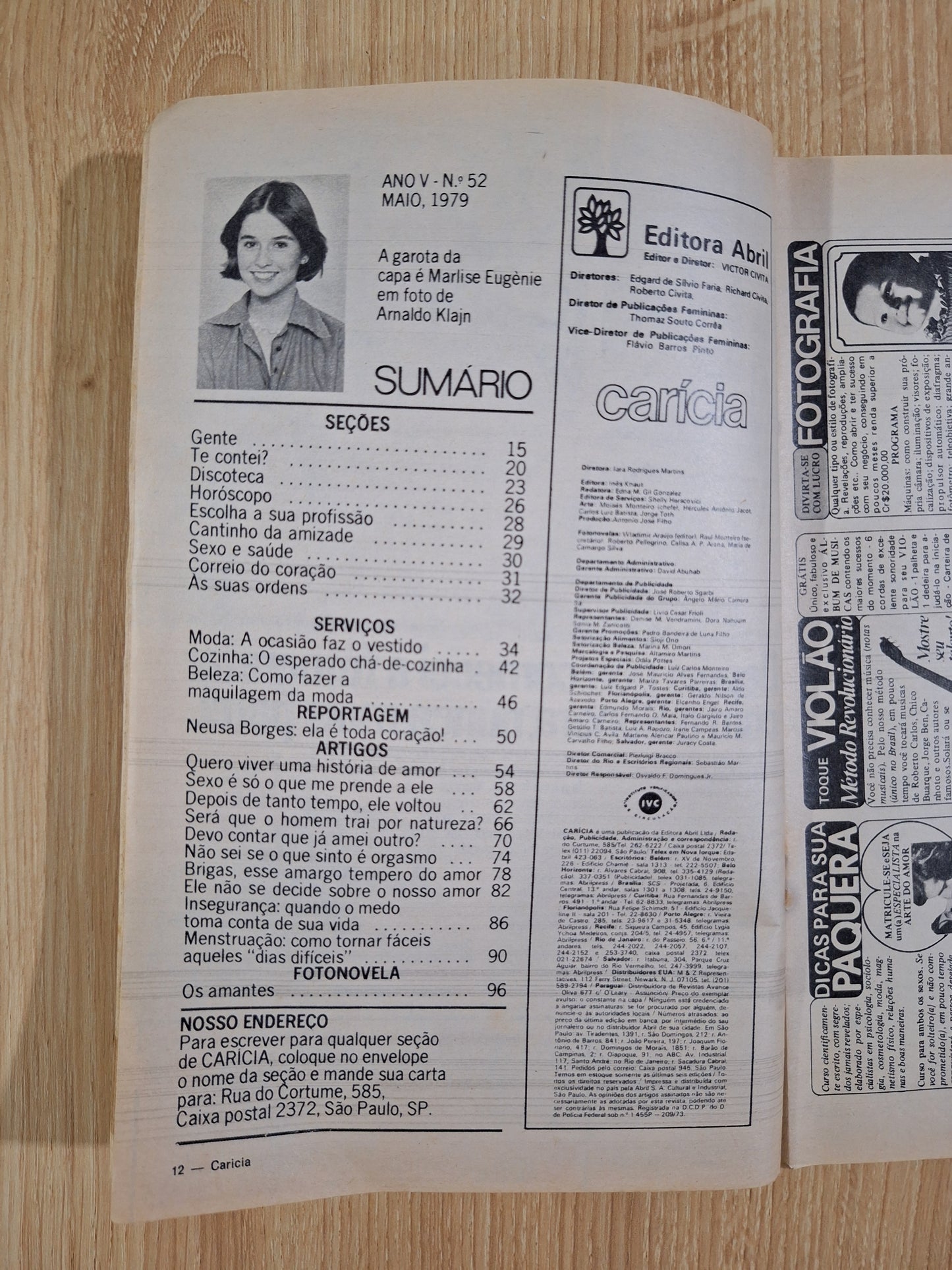 Revista Carícia 52 (1979)