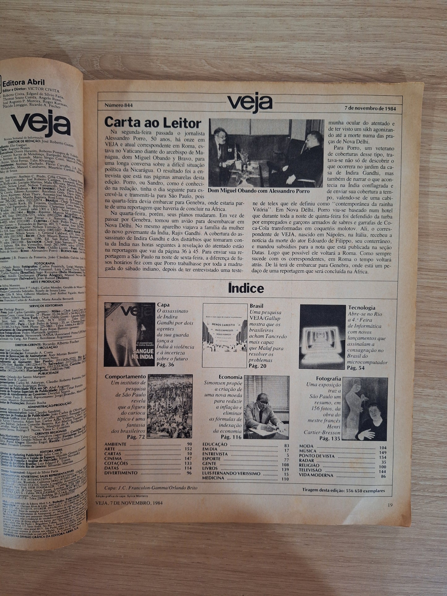 Revista Veja 844 (1984)