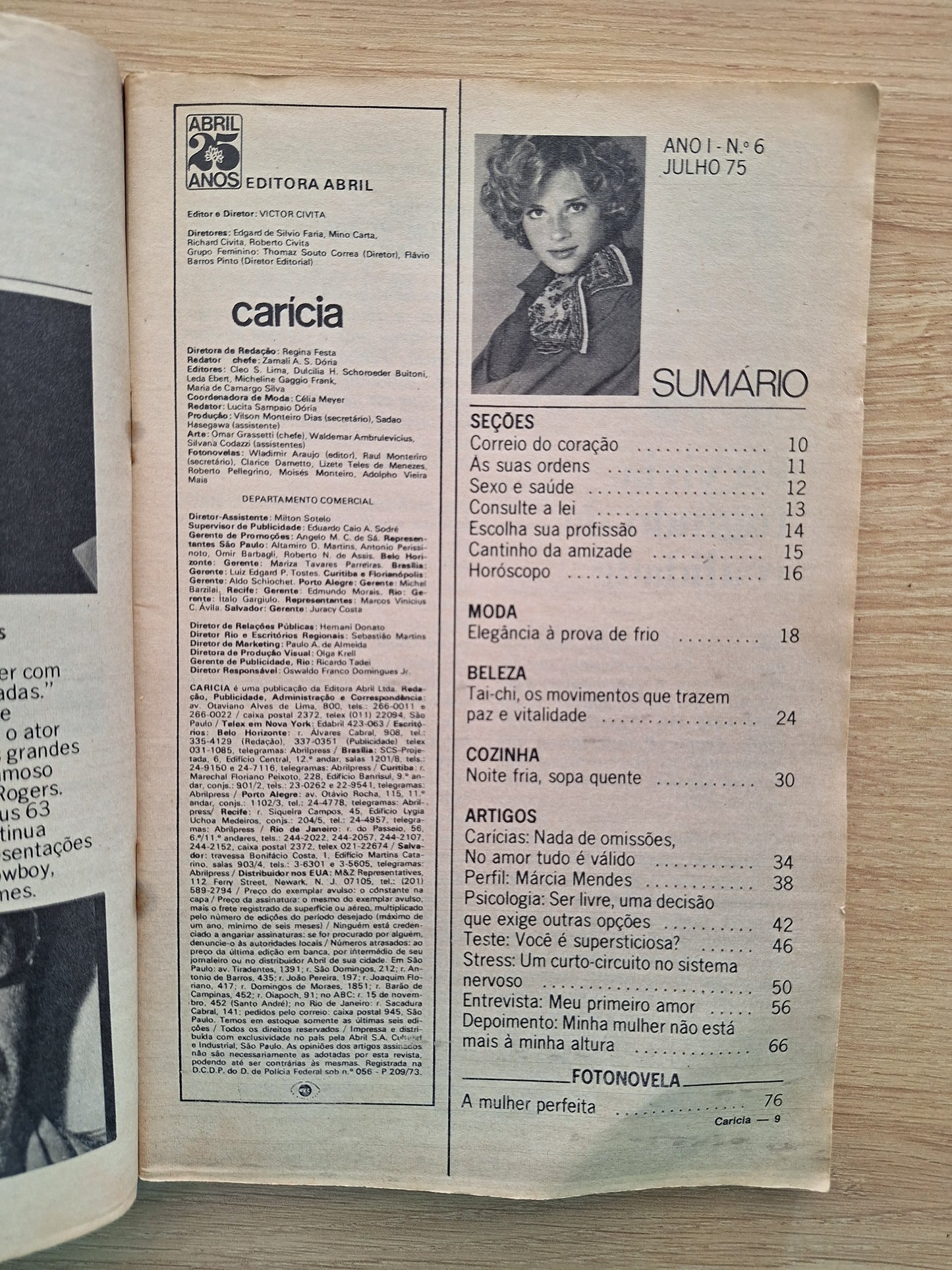 Revista Carícia 06 (1975)