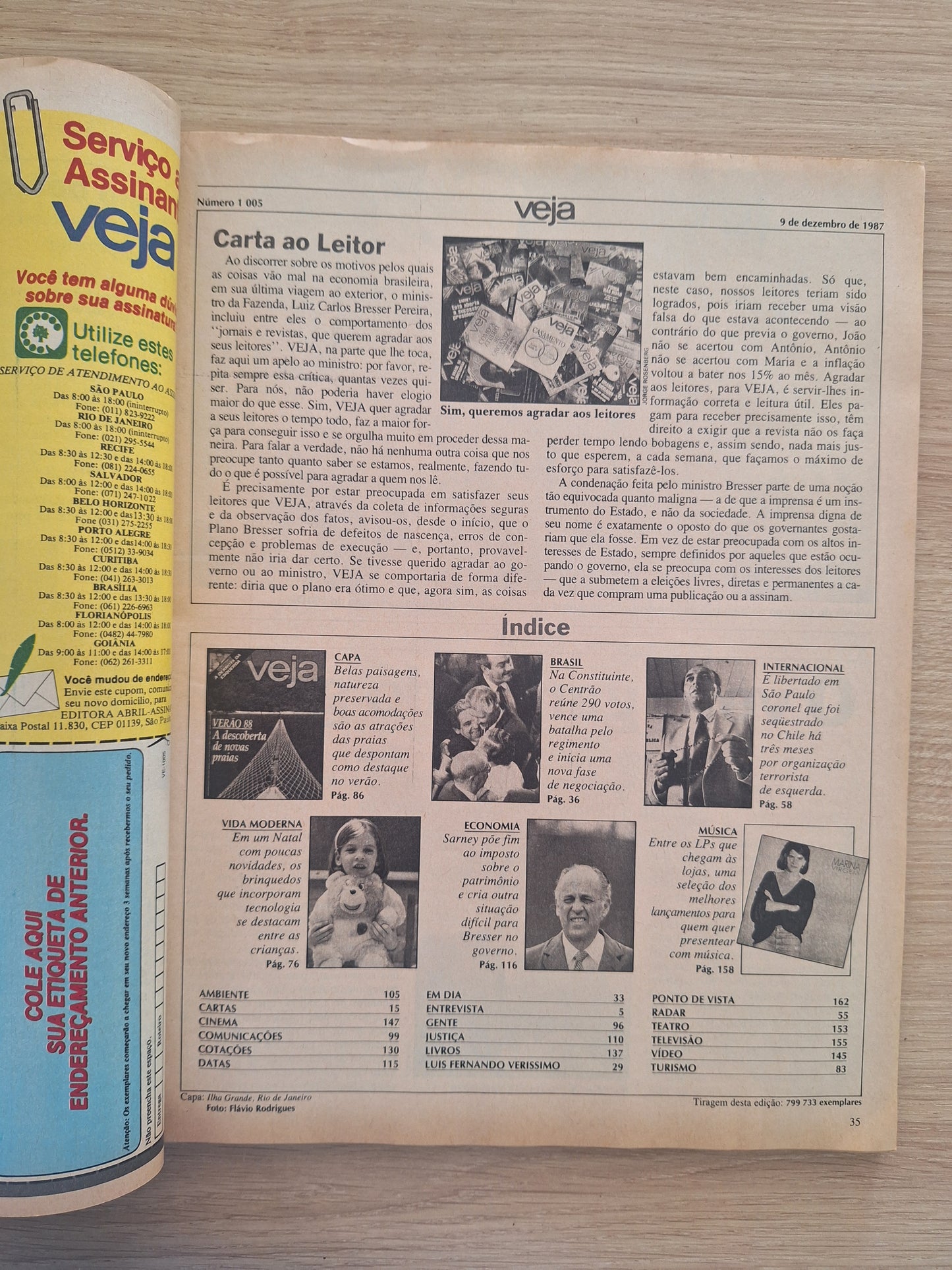 Revista Veja 1005 (1987)