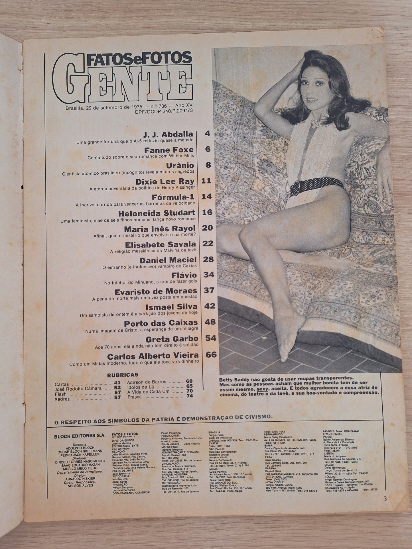 Revista Fatos e Fotos Nº 736