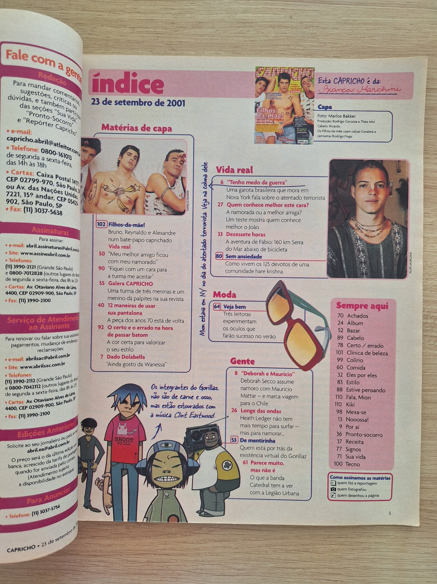 Revista Capricho 871 (2001)