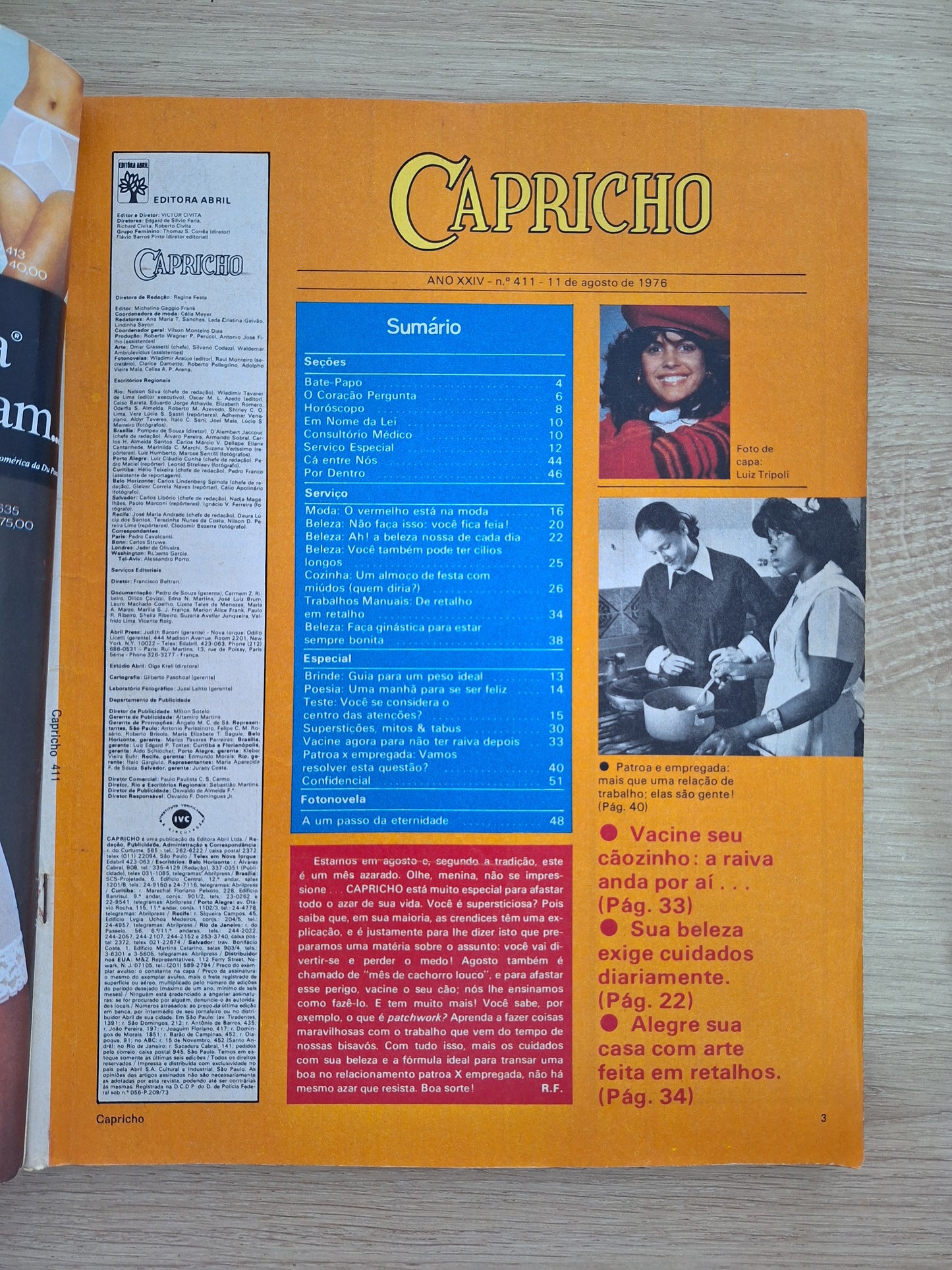 Revista Capricho 411 (1976)