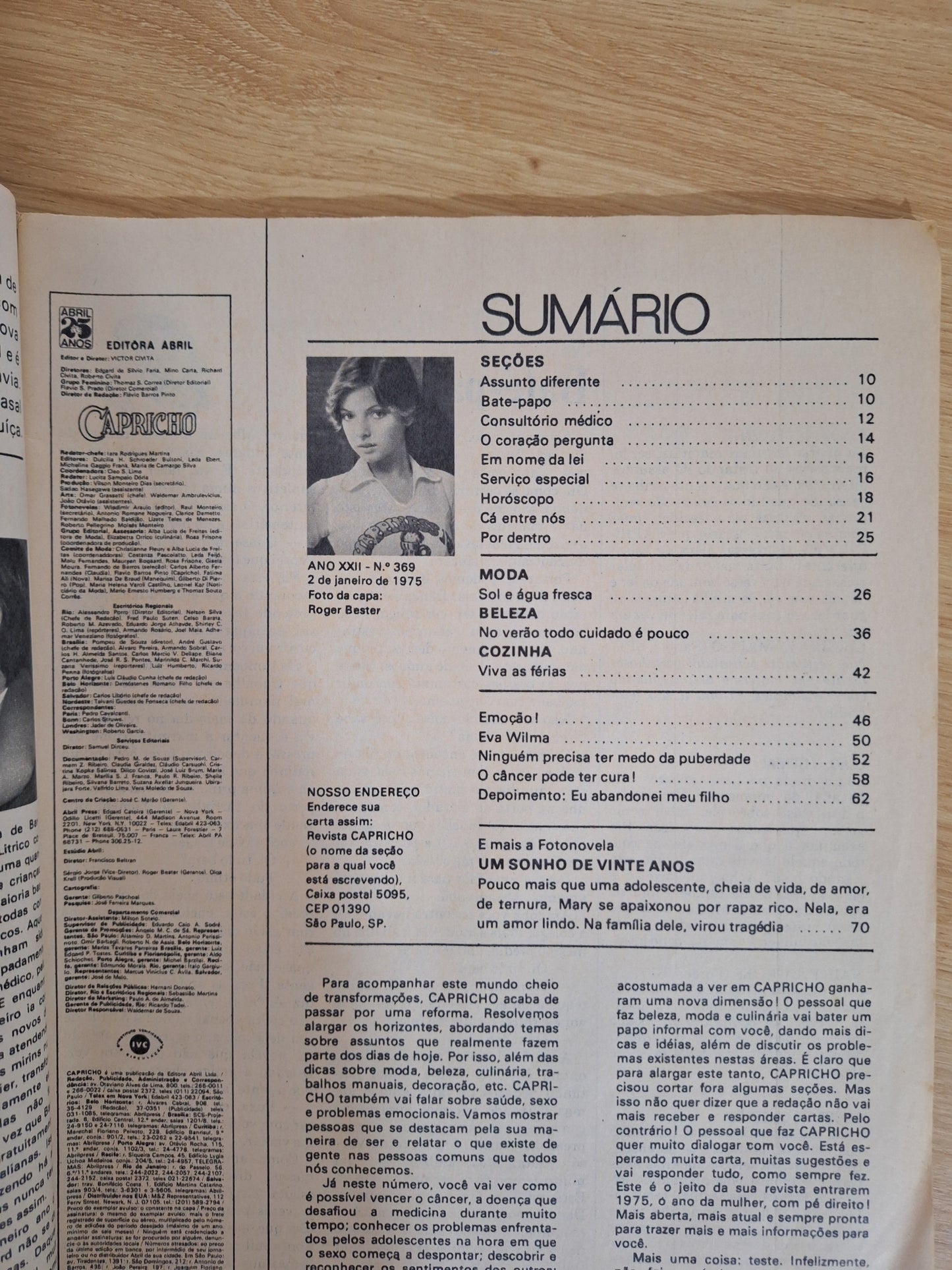 Revista Capricho 369 (1975)