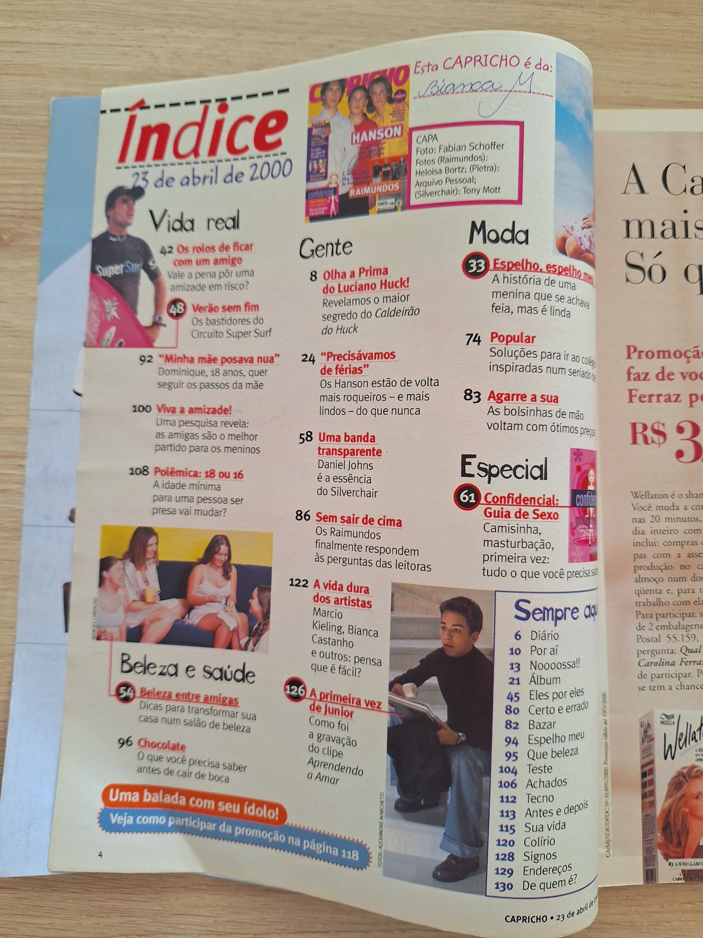 Revista Capricho Nº 834 (2000)