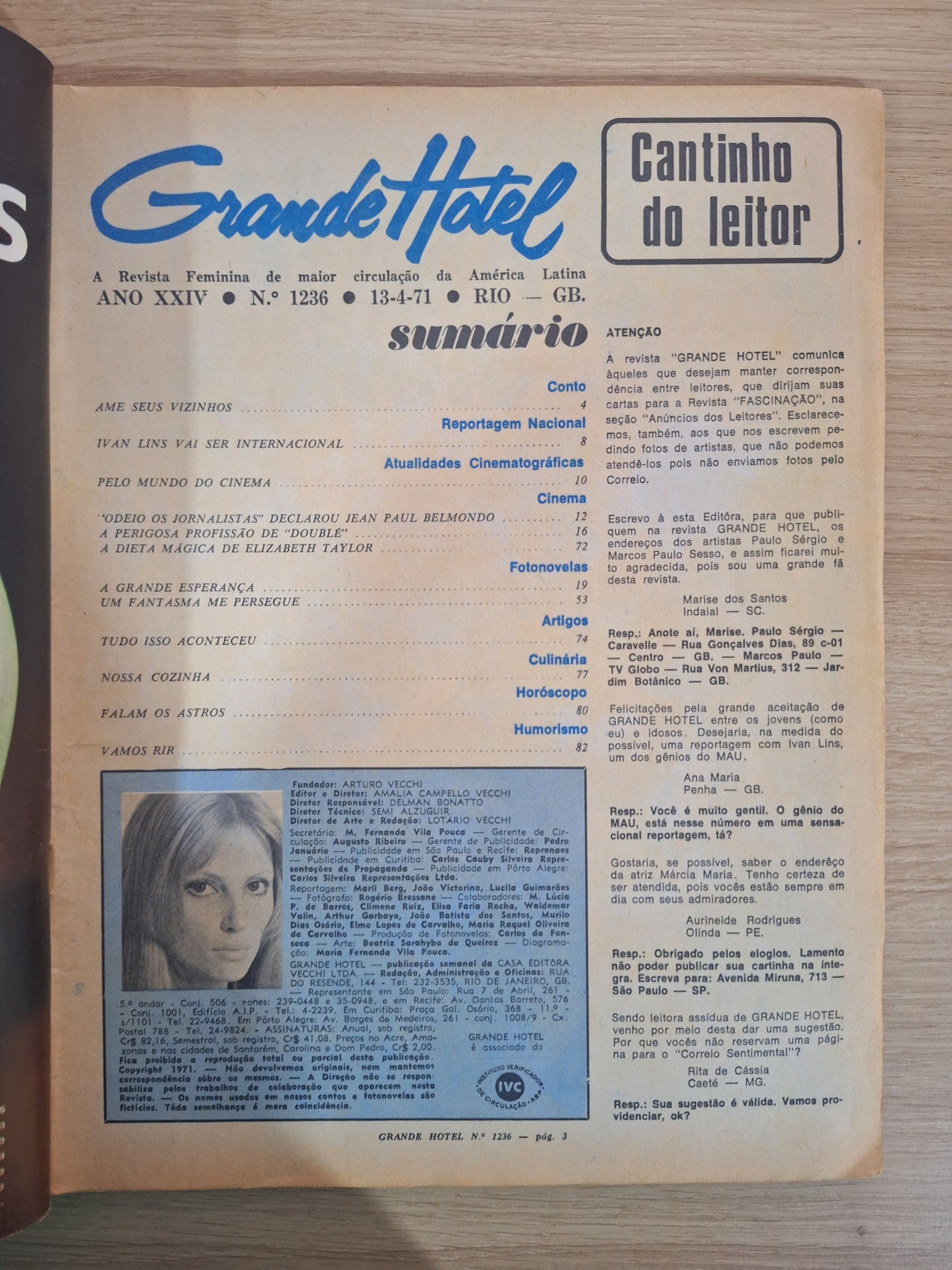 Revista Grande Hotel 1236 (1971)