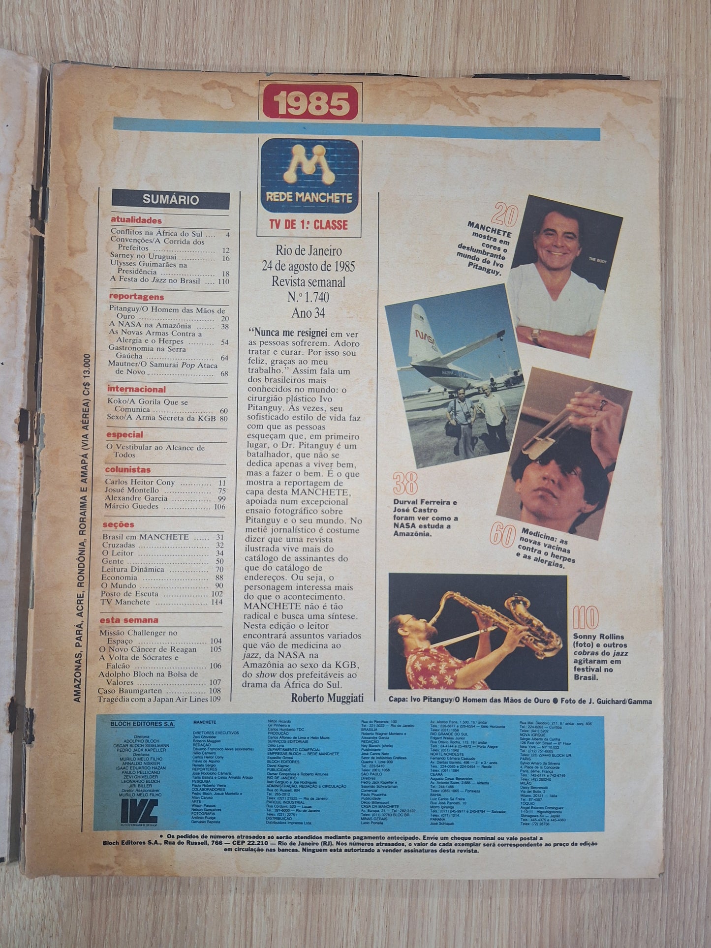 Revista Manchete 1740 (1985)