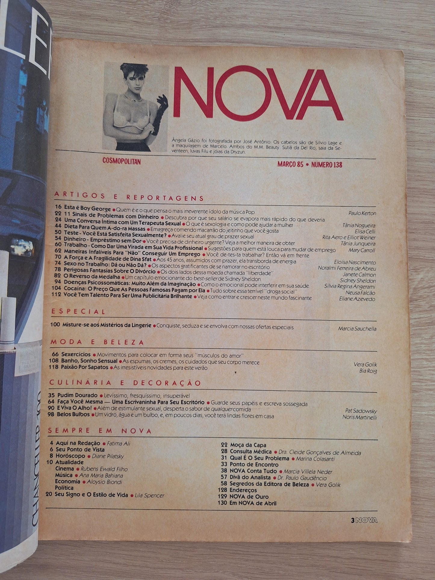 Revista Nova Cosmopolitan Nº 138 (1985)