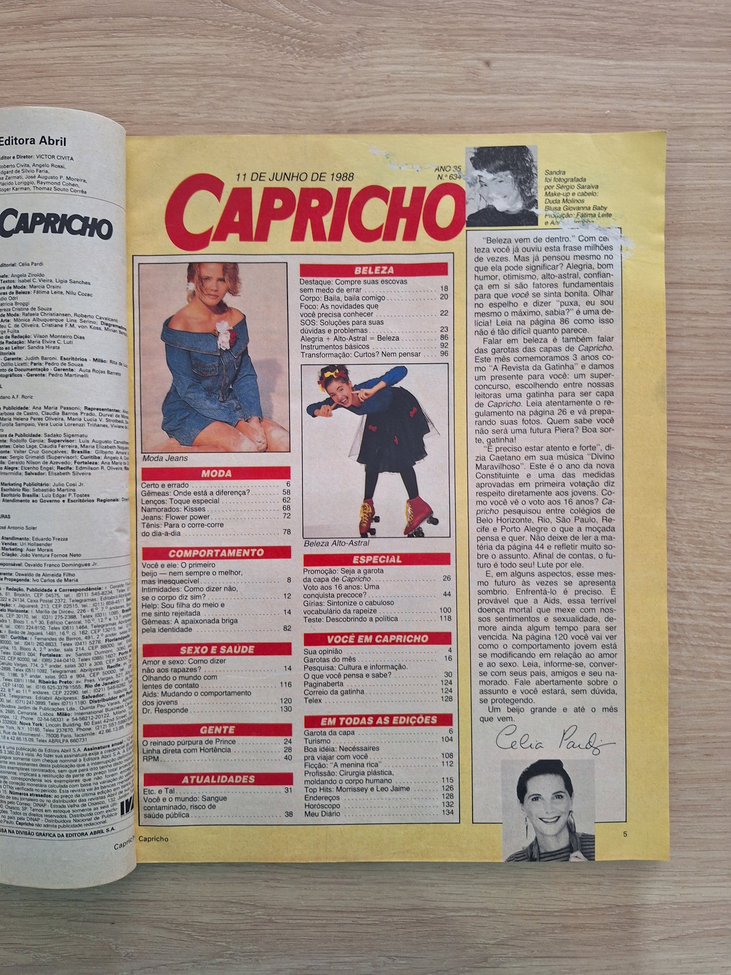 Revista Capricho 634 (1988)