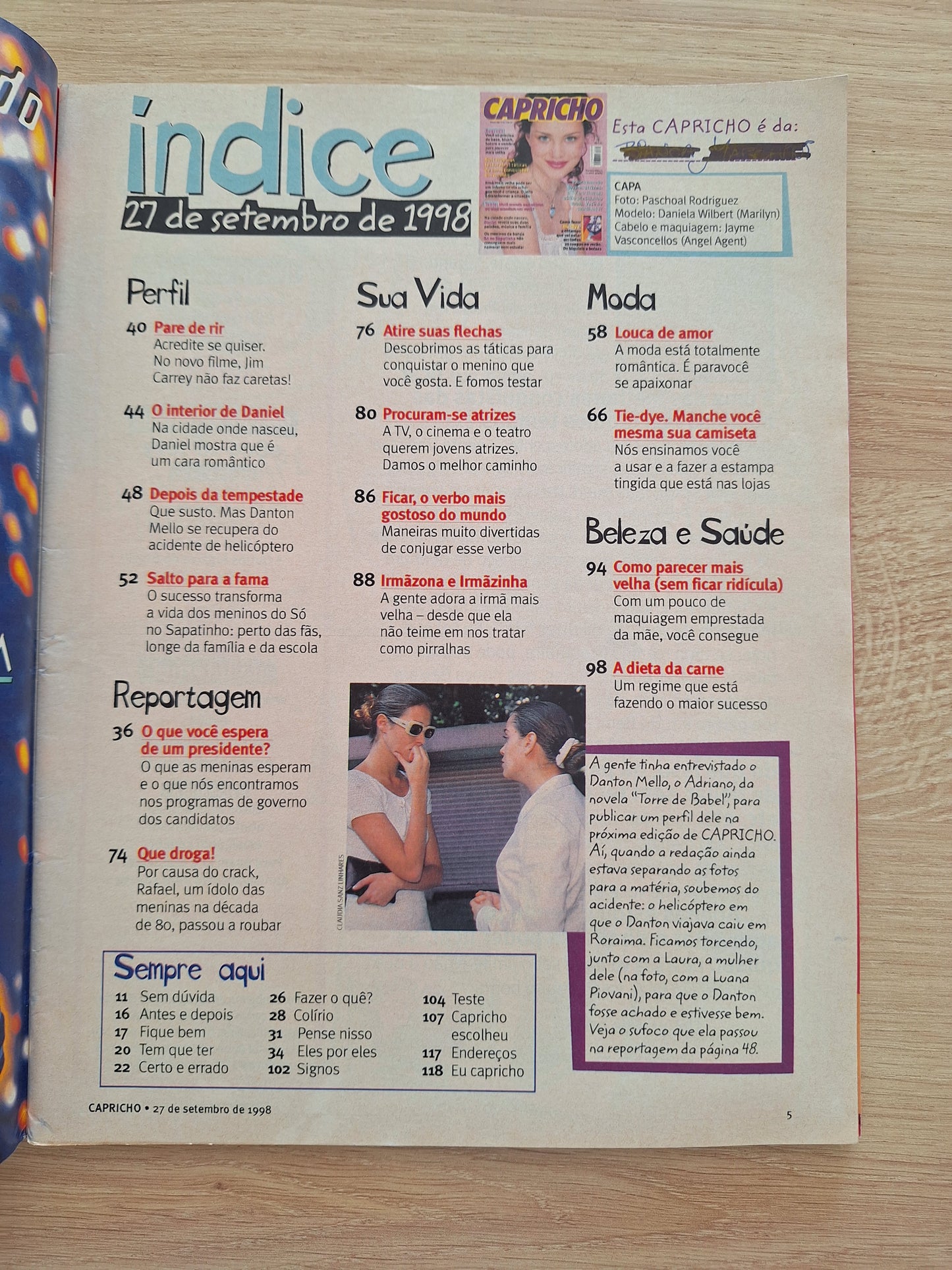 Revista Capricho 793 (1998)