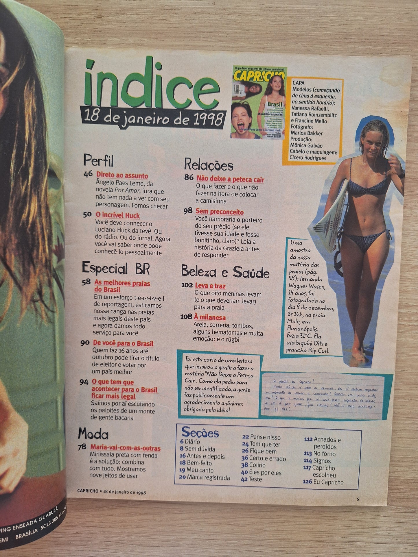 Revista Capricho 775 (1998)